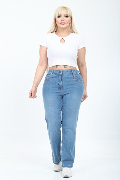 EYLÜLXXL WOMEN'S LARGE SIZE PIPE TROUSERS