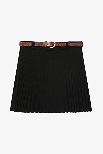 Quzu Women's Skirt Etk01118 Black