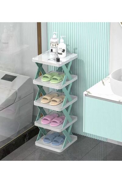 SWİFT 4 Tiers Shoe Organizer, Free Standing Shoe Storage, Stackable Shoe Rack...