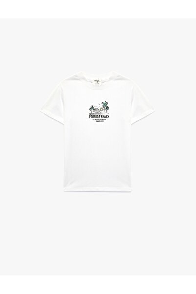 Koton Μπλουζάκι για αγόρια Βαμβάκι τεμαχίων με κοντό μανίκι και λαιμόκοψη με ...