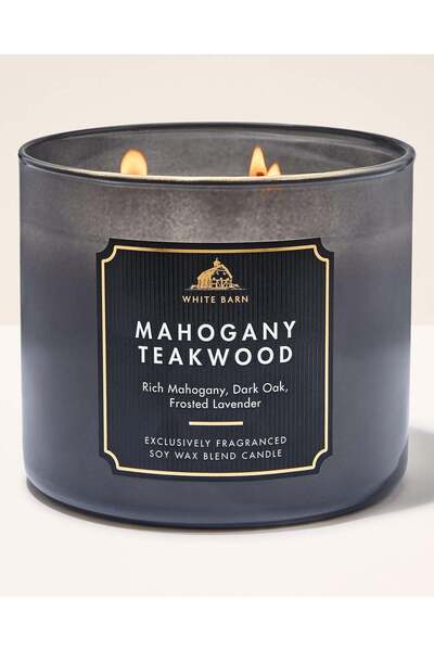 Bath & Body Works Mahogany Teakwood Büyük Mum 411 g