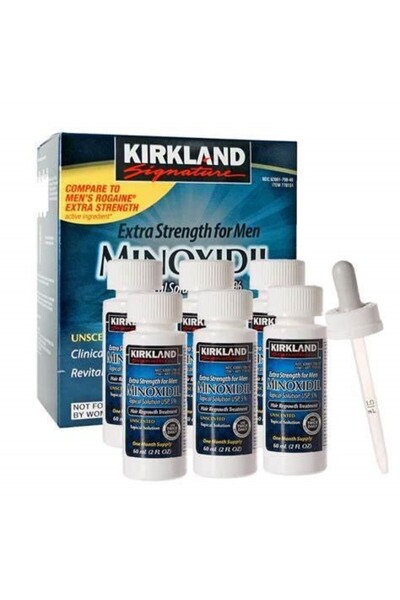 DAsiNU Solutie Minoxidil 5% Kirkland Tratament Cresterea Parului, 6 Luni, 6x60gr