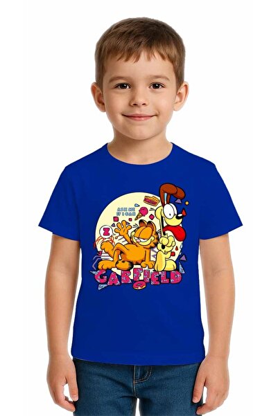 SEDİRLİ Unisex Παιδικό μπλουζάκι Garfield με τύπωμα από χτενισμένο βαμβακερό ...