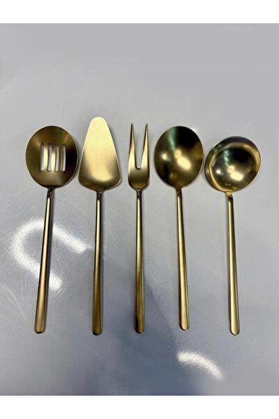 Dame Marie SET DE SERVIRE SOS ALLEGRA MAT TITANIUM GOLD 5 PIESE