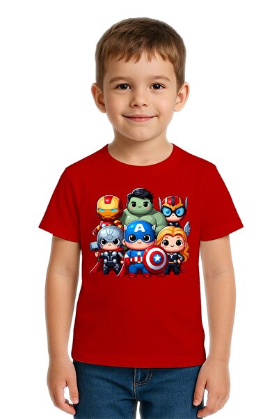 SEDİRLİ Unisex Hulk Captain America Iron Man με τύπωμα Παιδικό μπλουζάκι από ...