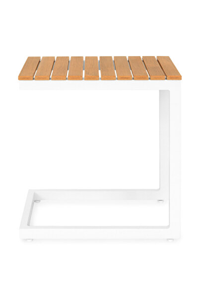 Maison Mex Masuta de colt gradina/terasa FELINO L.30 l.45 H.49 alb-natur