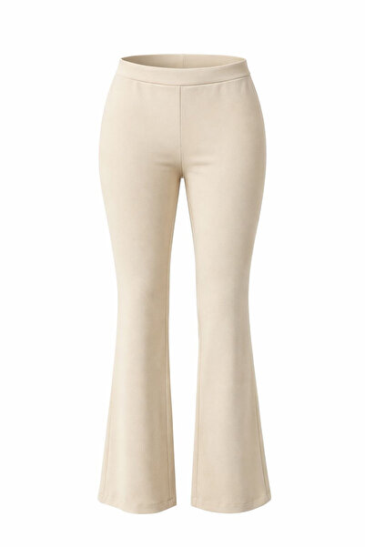 Sentez Pantaloni de damă talie înaltă Diagonel Spanish Trotting - Crem