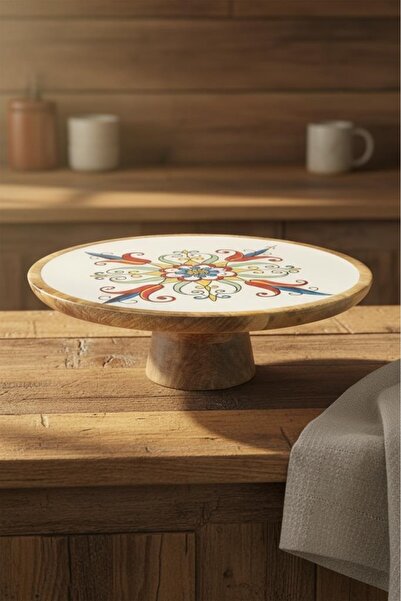 Atbyhome Bamboo m Gura - Mango Wood Standing Presentation Tulip Large