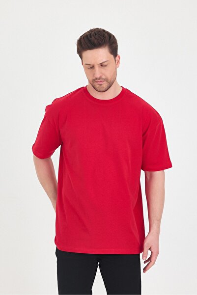 SEDİRLİ Unisex Unprinted Oversized Large T-Shirt Cotton Pieces Combed Cotton ...