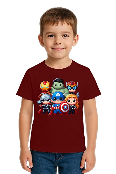 SEDİRLİ Tricou unisex Hulk Captain America Iron Man cu imprimeu pentru copii ...
