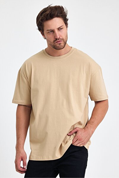 SEDİRLİ Unisex Unprinted Oversized Large T-Shirt Cotton Pieces Combed Cotton ...