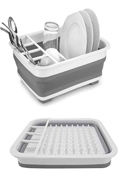 Arabest Foldable Dry Cutlery Storage Rack, Cutlery Drainer Basket for Kitchen...