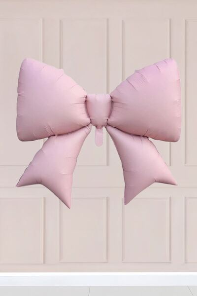 Atölye Mi Large Pink Bow Foil Balloon 98X75Cm
