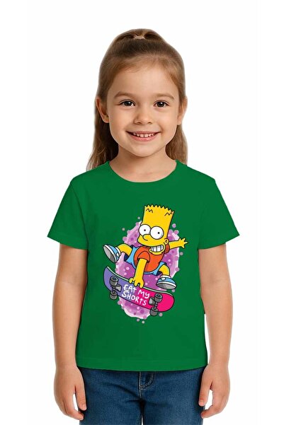 SEDİRLİ Unisex Simpson με τύπωμα Παιδικό μπλουζάκι από χτενισμένο βαμβακερό ύ...