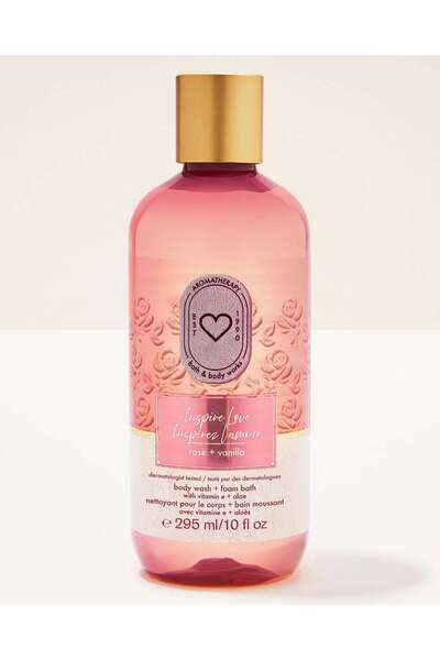 Bath & Body Works Inspire Love: Rose + Vanilla Duş Jeli ve Banyo Köpüğü