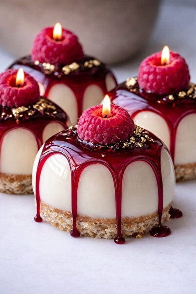 Veluna mum El yapımı karamelli karadut tatlı mum 🍧💫