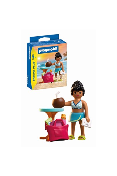 Playmobil Figurina femeie in vacanta la plaja