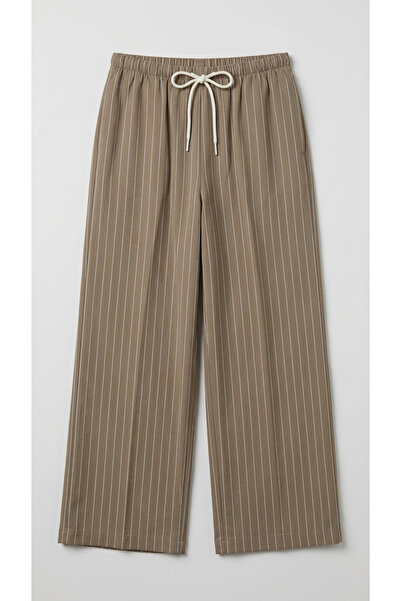 Cortigiani Striped cotton viscose bottom