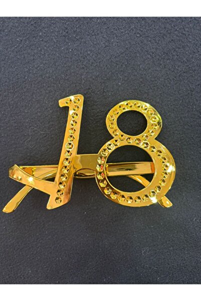 parti sürprizi Gold Color 18Th Birthday Party Glasses 1 Piece