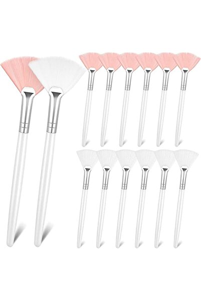 Arabest 14 Pieces Face Mask Brush Fan Brushes Facial Applicator Brush,Makeup ...