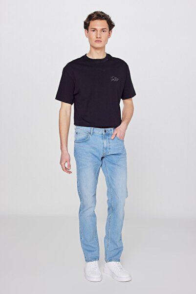 Lee Straight Fit Normal Bel Denim Esnek Jean Kot Pantolon