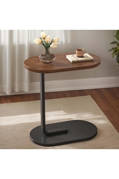 VmaxVision C Shaped Side Table, Modern End Stand for Small Spaces, C Stand