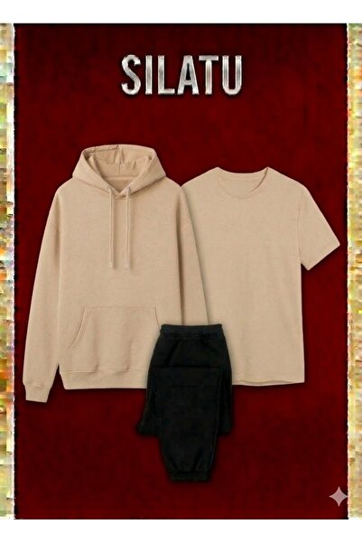 SILATU T-Shirt-Sweat- Sweatpants 3-Piece Set