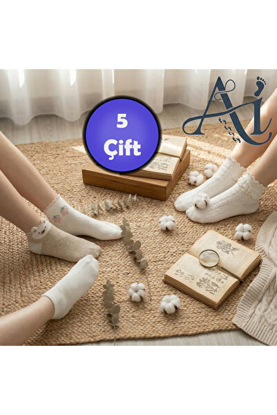 ayakizi socks 5-Pack of Cotton Women's Socks, Washable