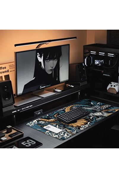 Sumkyle Large Gaming Mouse Pad, Extended Desk Mousepad with Stitched Edges, N...