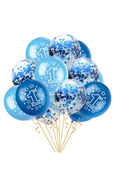 Other مجموعة بالونات عيد الميلاد الأول لتزيين حفلات أعياد ميلاد الأطفال
