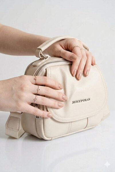 Just Polo Original Soft Leather 5-Compartment Covered Women's Shoulder Bag 23...