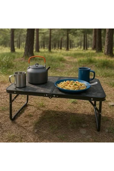 OEM Black Aluminum Folding Table 64 x 42 x 30 cm