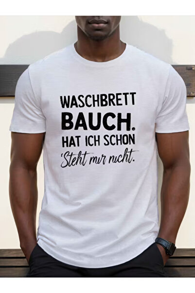 LİNA06 HAVE A WASHBOARD STOMACH Crinkle Plus Size Men's T-Shirt