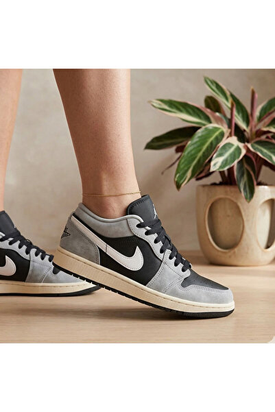 Nike Air Jordan 1 Low Se Gri Sneakers Sportie