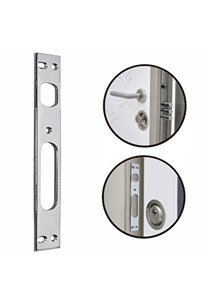 ALETÇANTAM قفل سفلي للباب الفولاذي، قفل معدني داخلي من الحديد، قفل معدني متقا...