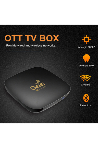 Mi VAZA جهاز Q96 الذكي للتلفزيون - ذاكرة 2+16 جيجابايت - نظام أندرويد 10 - وا...