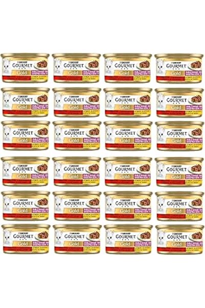 Gourmet Gold Lezzet Sığır Etli & Tavuklu Yaş Kedi Maması (24 x 85 gr) CSS61055