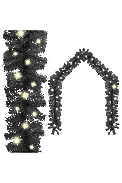 Concept Χριστουγεννιάτικη γιρλάντα με φώτα LED, μαύρη, 20 μέτρα