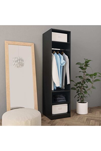 Concept Șifonier, negru, 50x50x200 cm, PAL
