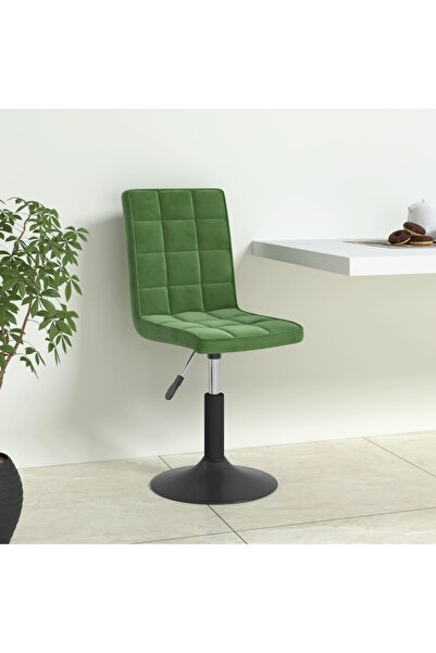 Concept Περιστρεφόμενες καρέκλες κουζίνας, 6 τεμ., σκούρο πράσινο, Βελούδο