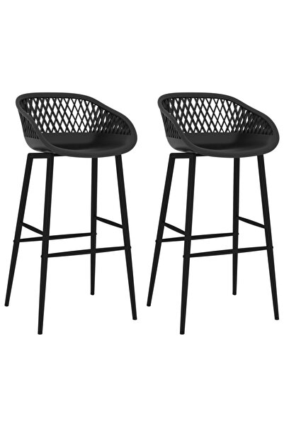 Concept Σκαμπό μπαρ, 2 τεμ., μαύρα