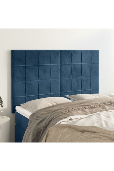 Concept Σεντόνια, 4 τεμάχια, σκούρο μπλε, 72x5x78/88 cm, Βελούδο