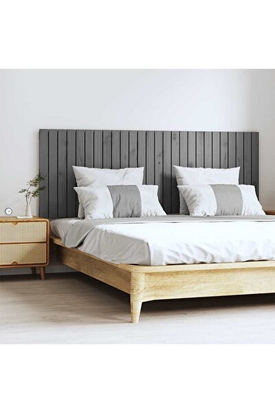 Concept Κεφαλάρι τοίχου, γκρι, 166x3x60 cm, μασίφ ξύλο πεύκου