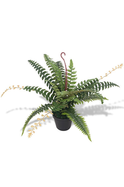 Concept Ferigă artificială cu ghiveci, 50 cm, verde