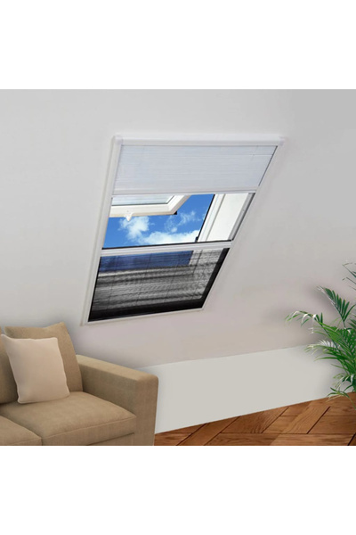 Concept Ecran insecte pentru ferestre, cu umbrar, aluminiu, 80x120 cm