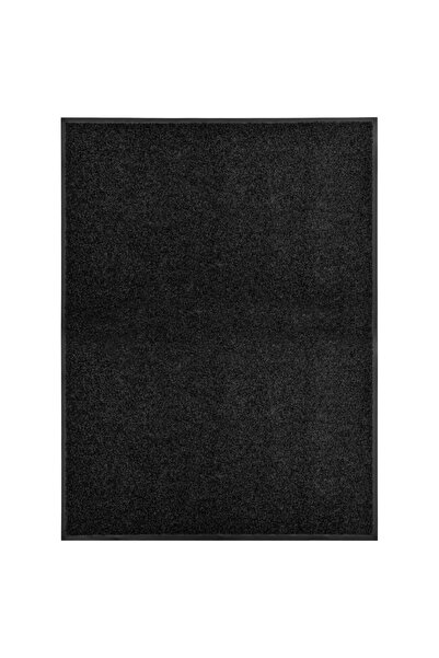 Concept Πλενόμενο χαλάκι πόρτας, μαύρο, 90 x 120 cm