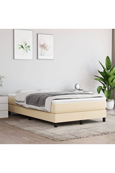 Concept Saltea de pat cu arcuri, crem, 120x200x20 cm, textil