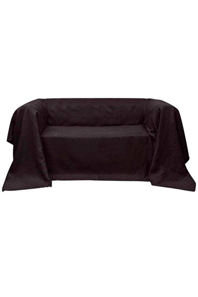 Concept Покривало за диван от микрофибърен велур, 140 x 210 см, кафяв