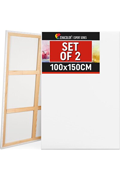OEM Płótno do malowania 2 szt. 150x100 cm na ramie wielkoformatowe Zenacolor