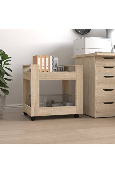 Concept Καρότσι γραφείου, δρυς sonoma, 60x45x60 cm, επεξεργασμένο ξύλο